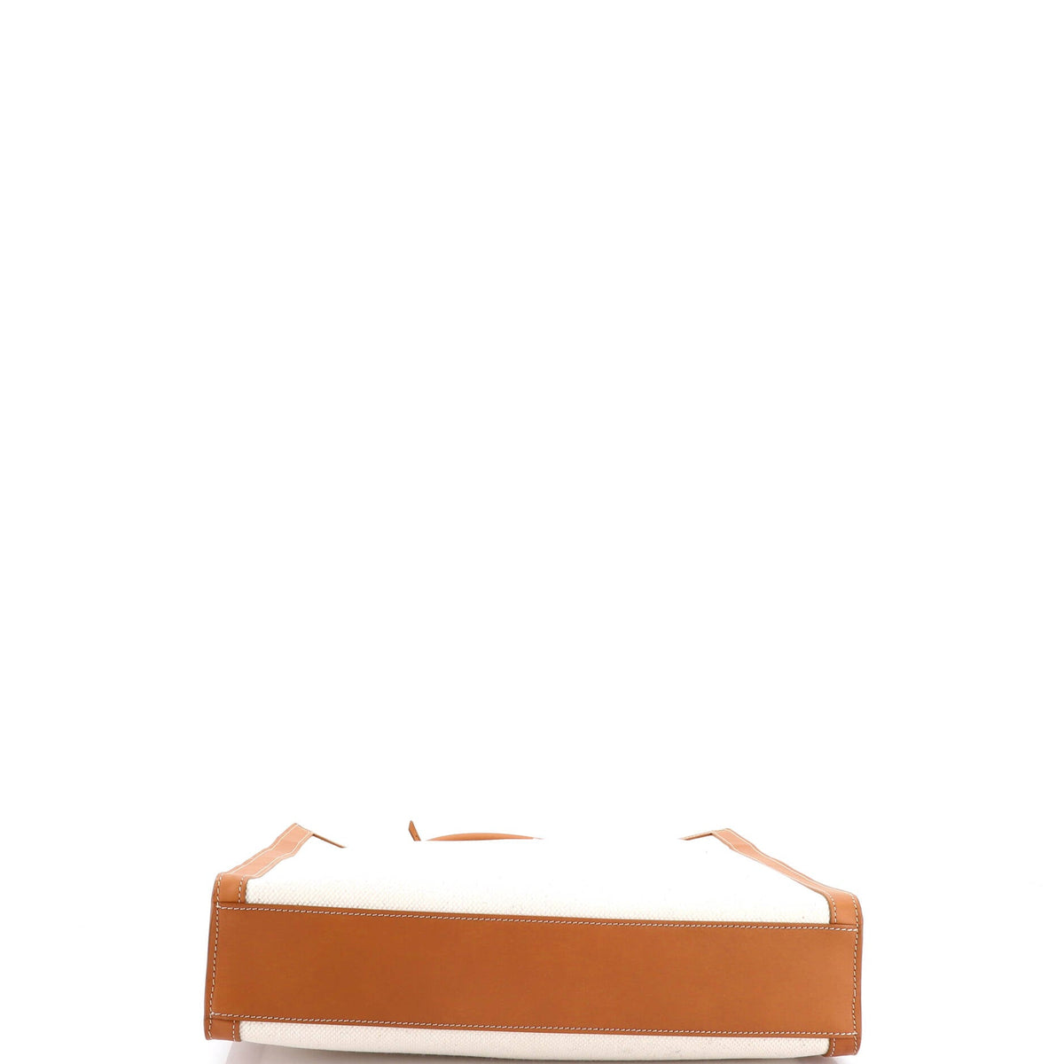 Vertical Cabas Tote Canvas with Leather Large