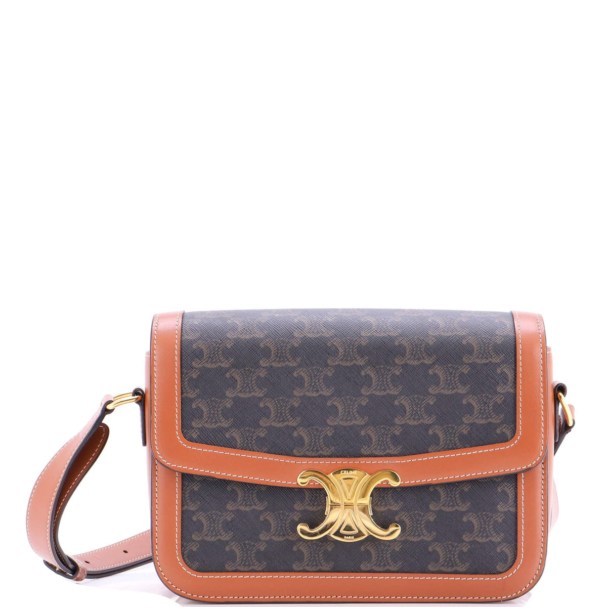 Triomphe Shoulder Bag Triomphe Coated Canvas Medium