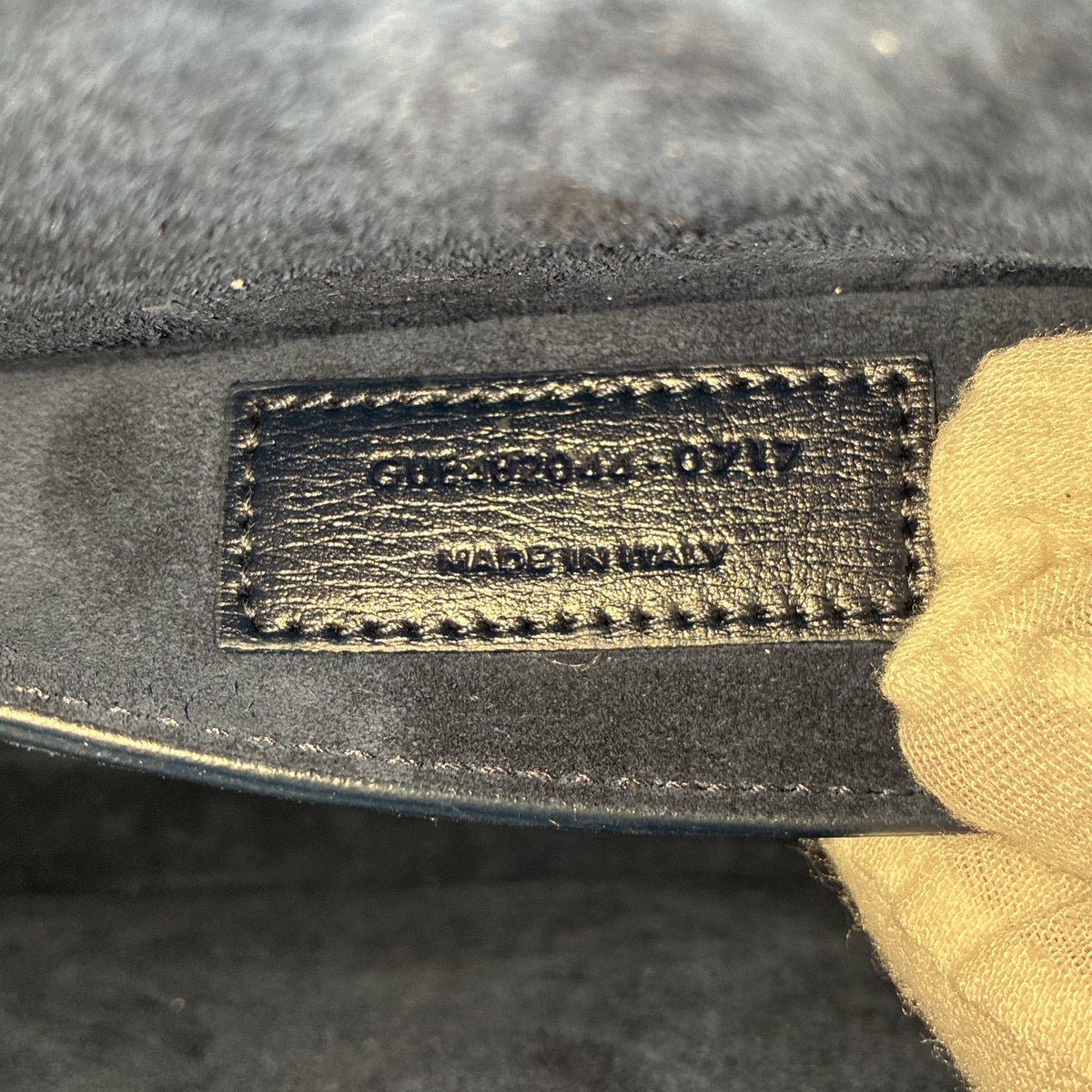 Bellechasse Shoulder Bag Suede and Leather Medium