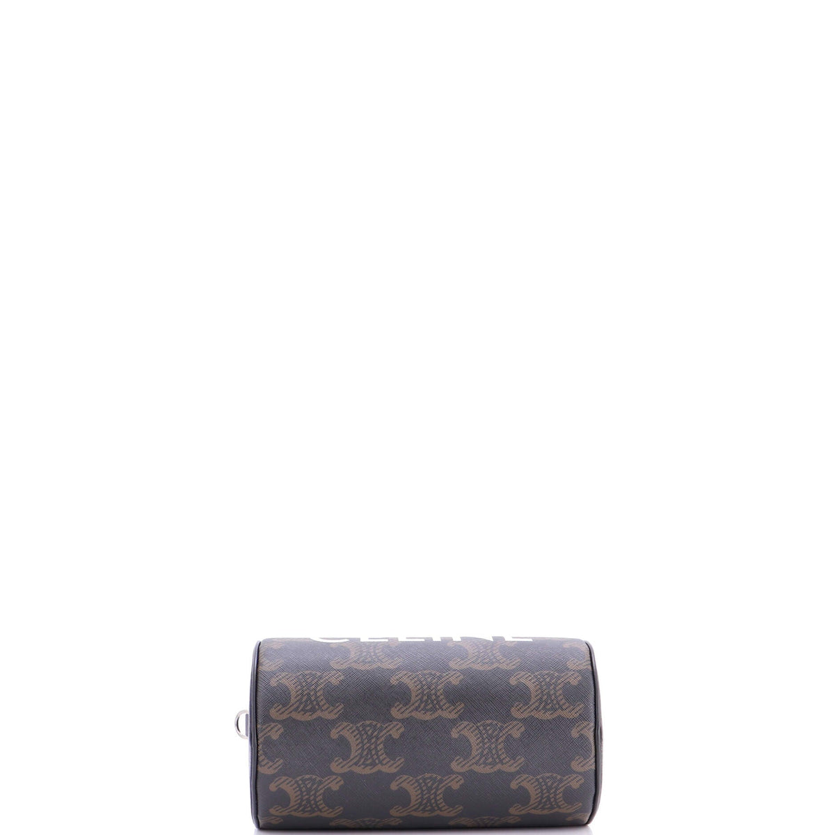 Logo Cylinder Bag Triomphe Coated Canva