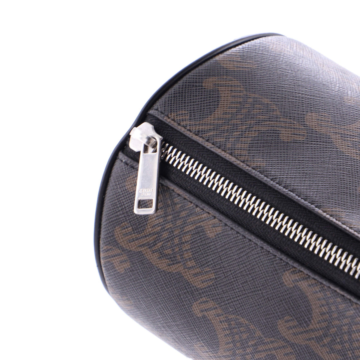 Logo Cylinder Bag Triomphe Coated Canva