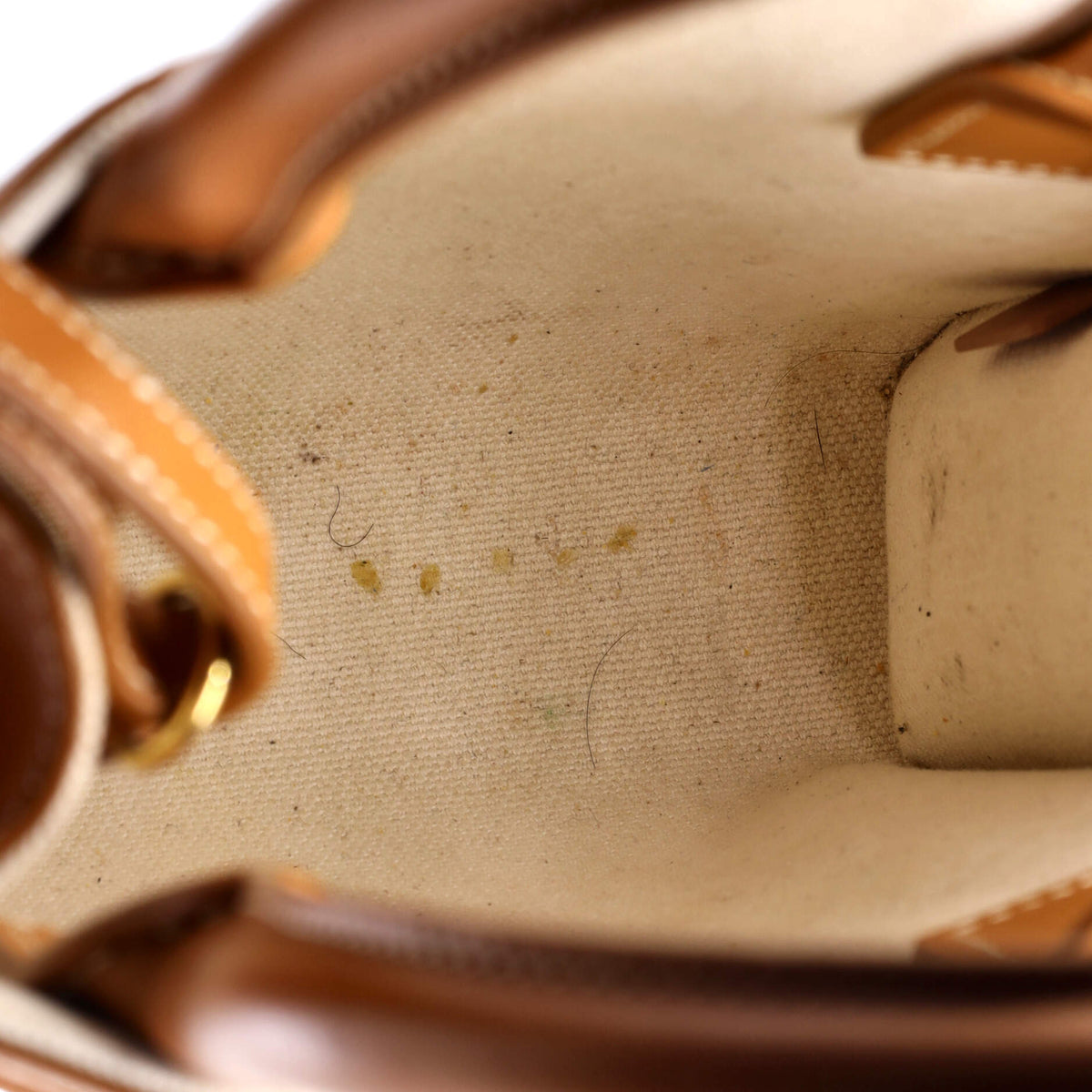 Vertical Cabas Tote Canvas with Leather Mini