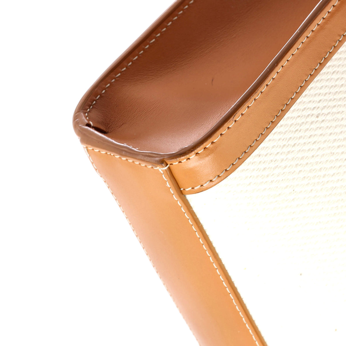 Vertical Cabas Tote Canvas with Leather Mini