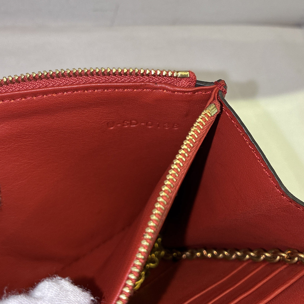 Pocket Envelope Shoulder Bag Leather Small