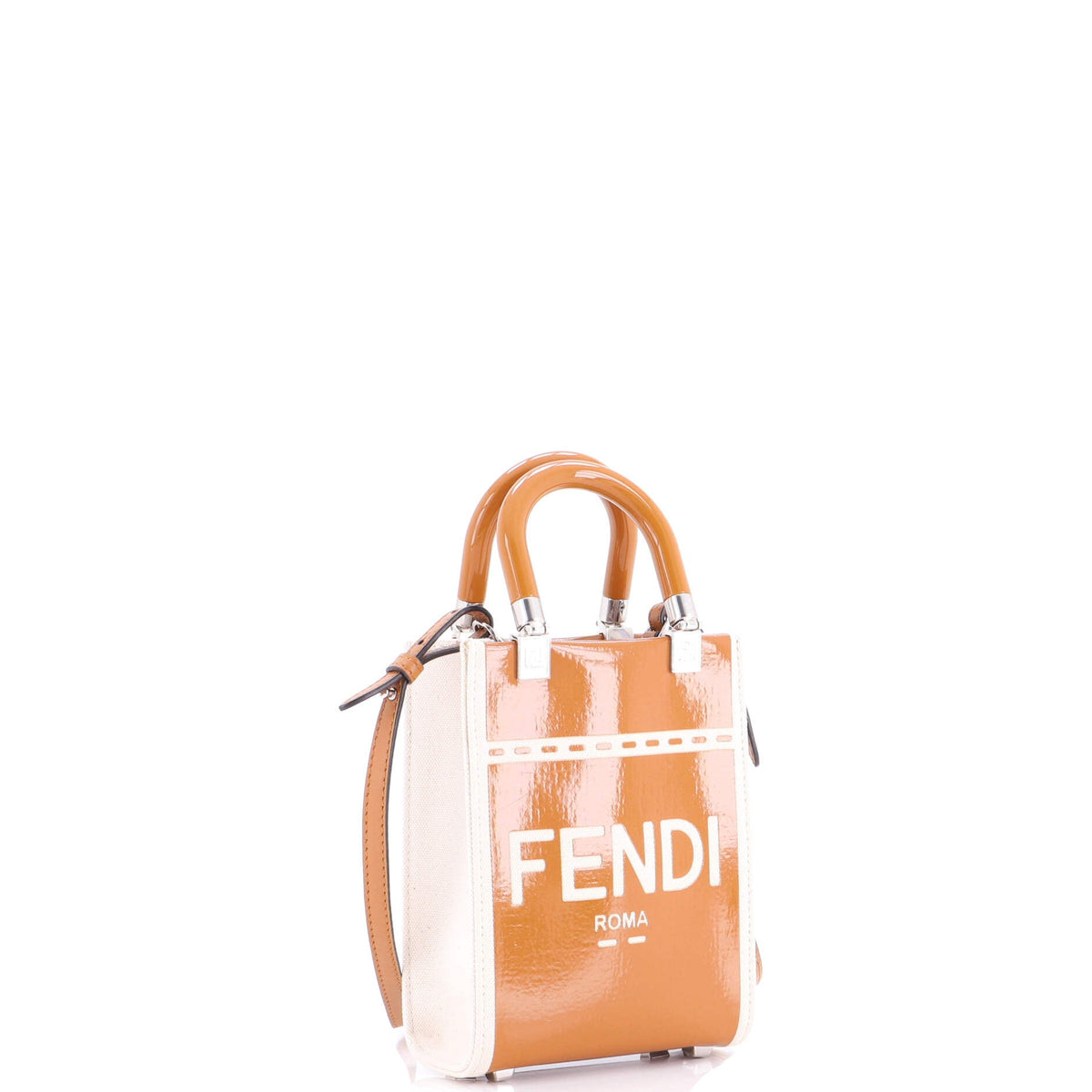 Sunshine Shopper Tote Patent and Canvas Mini