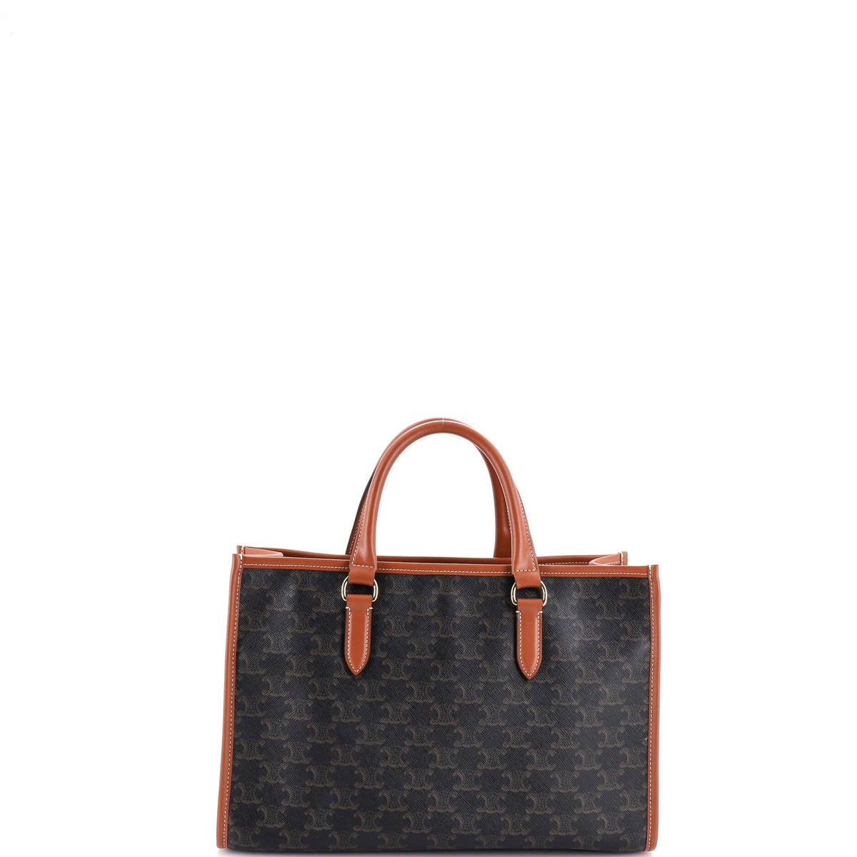 Horizontal Cabas Tote Triomphe Coated Canvas Mini
