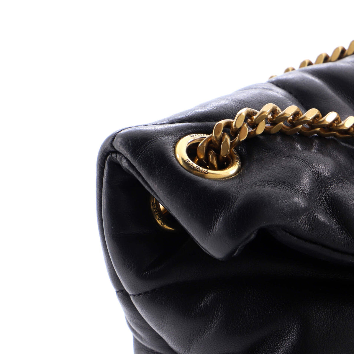Loulou Puffer Shoulder Bag Quilted Leather Small