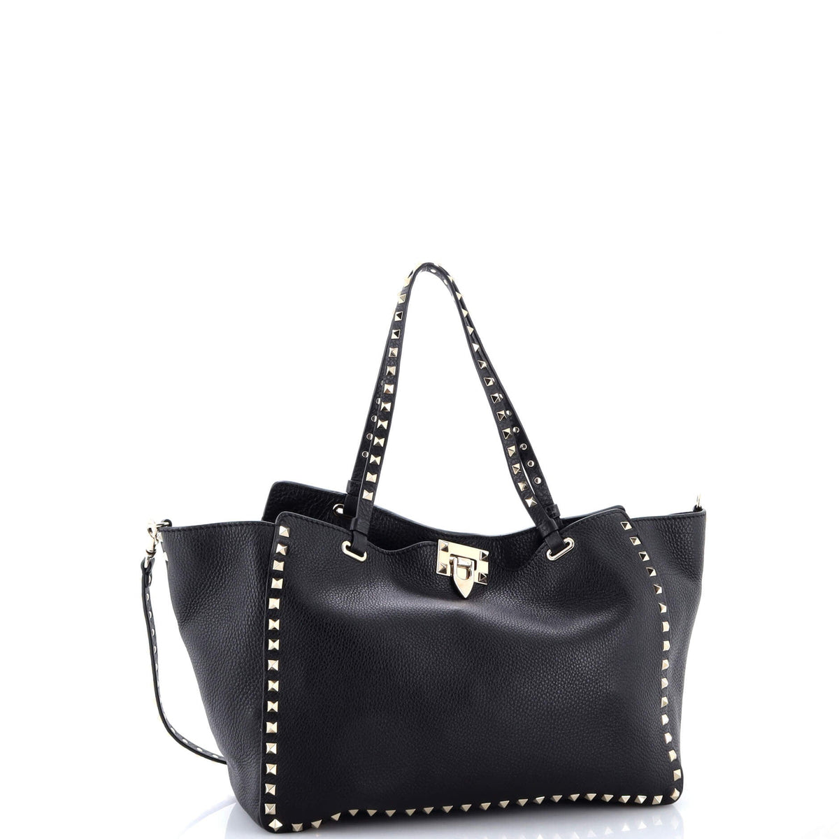 Rockstud Tote Pebbled Leather Medium