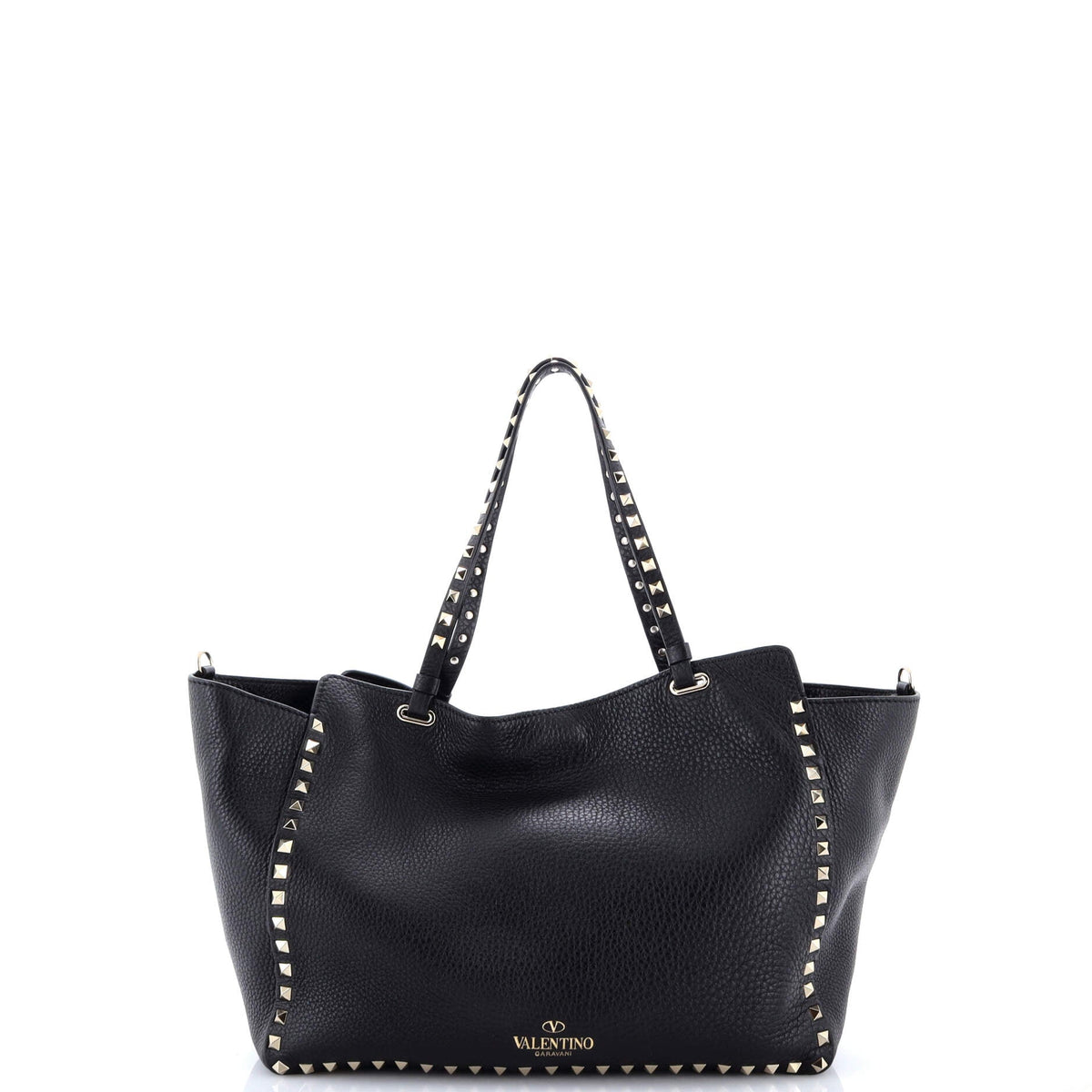 Rockstud Tote Pebbled Leather Medium