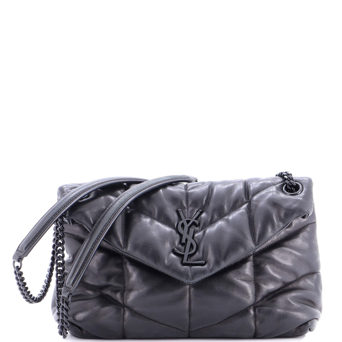 Loulou Puffer Shoulder Bag Quilted Leather Small