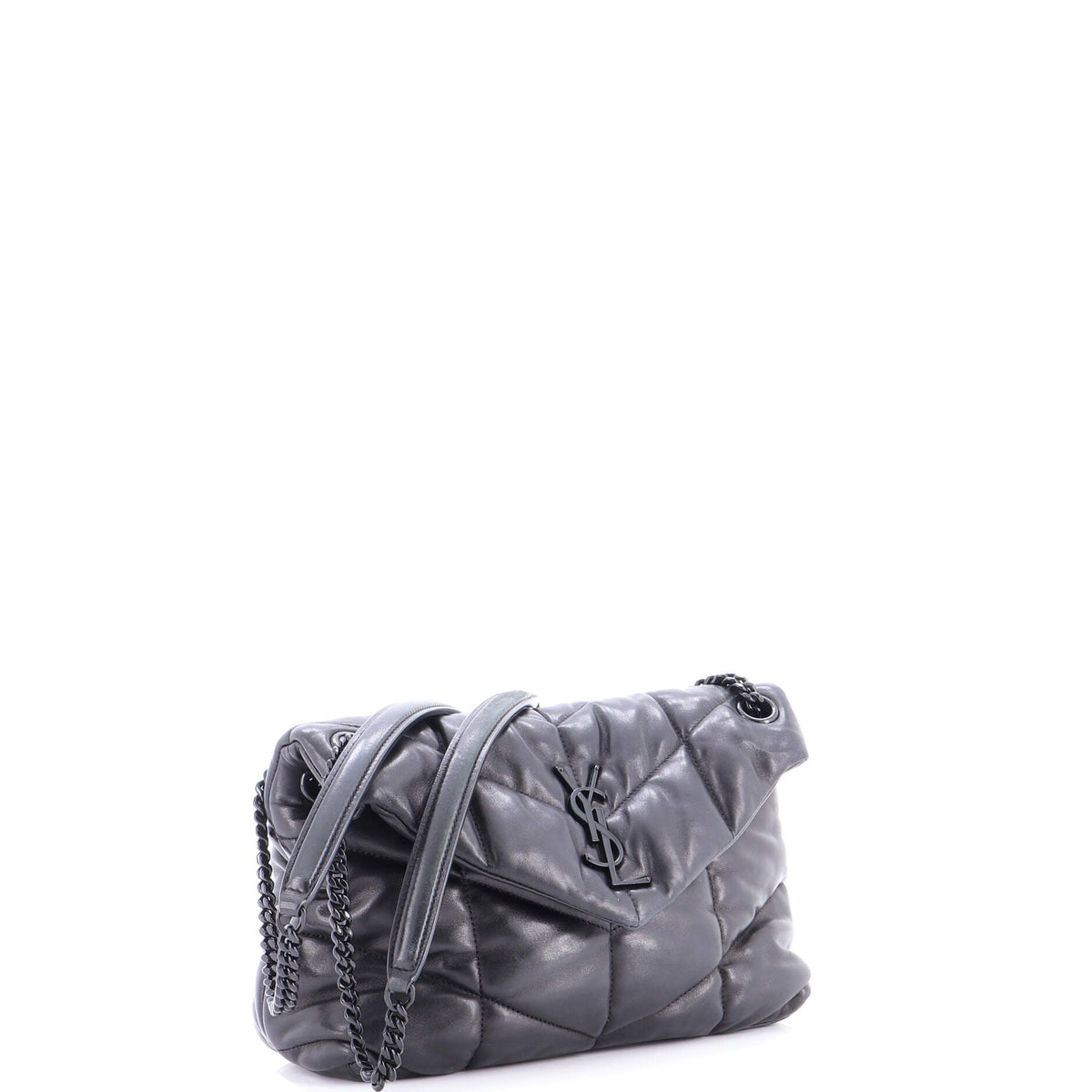 Loulou Puffer Shoulder Bag Quilted Leather Small