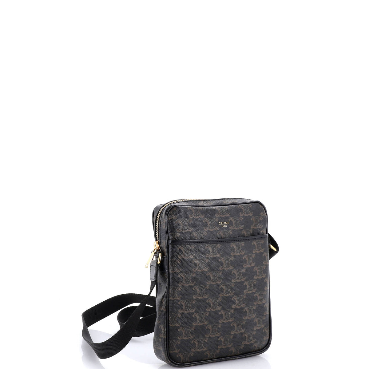 Vertical Messenger Triomphe Coated Canvas