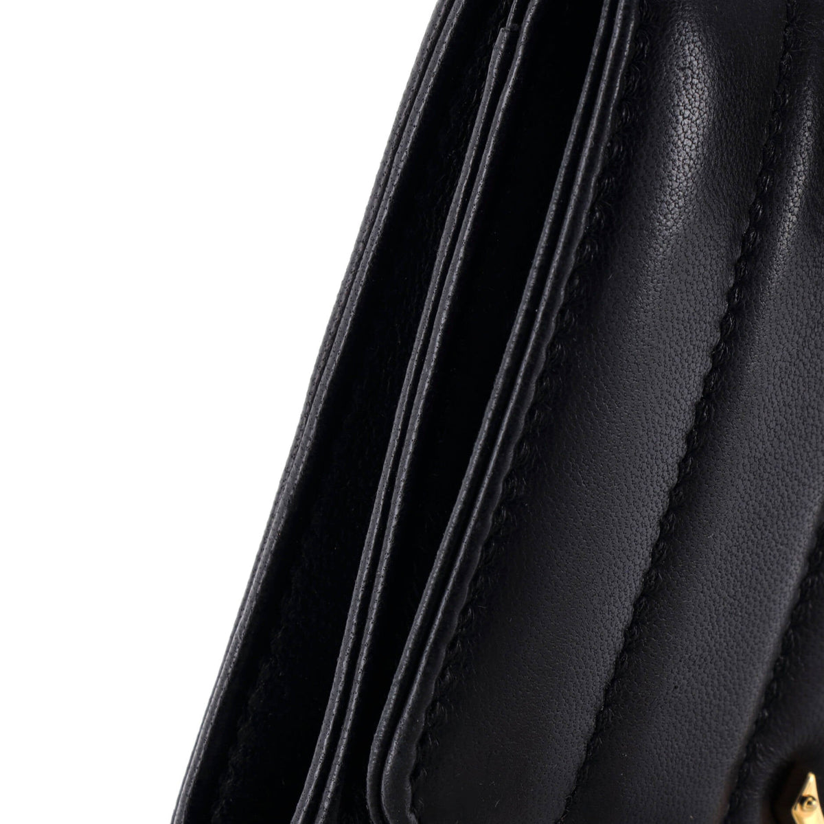 Vicky Flap Wallet Vertical Quilted Leather Compact