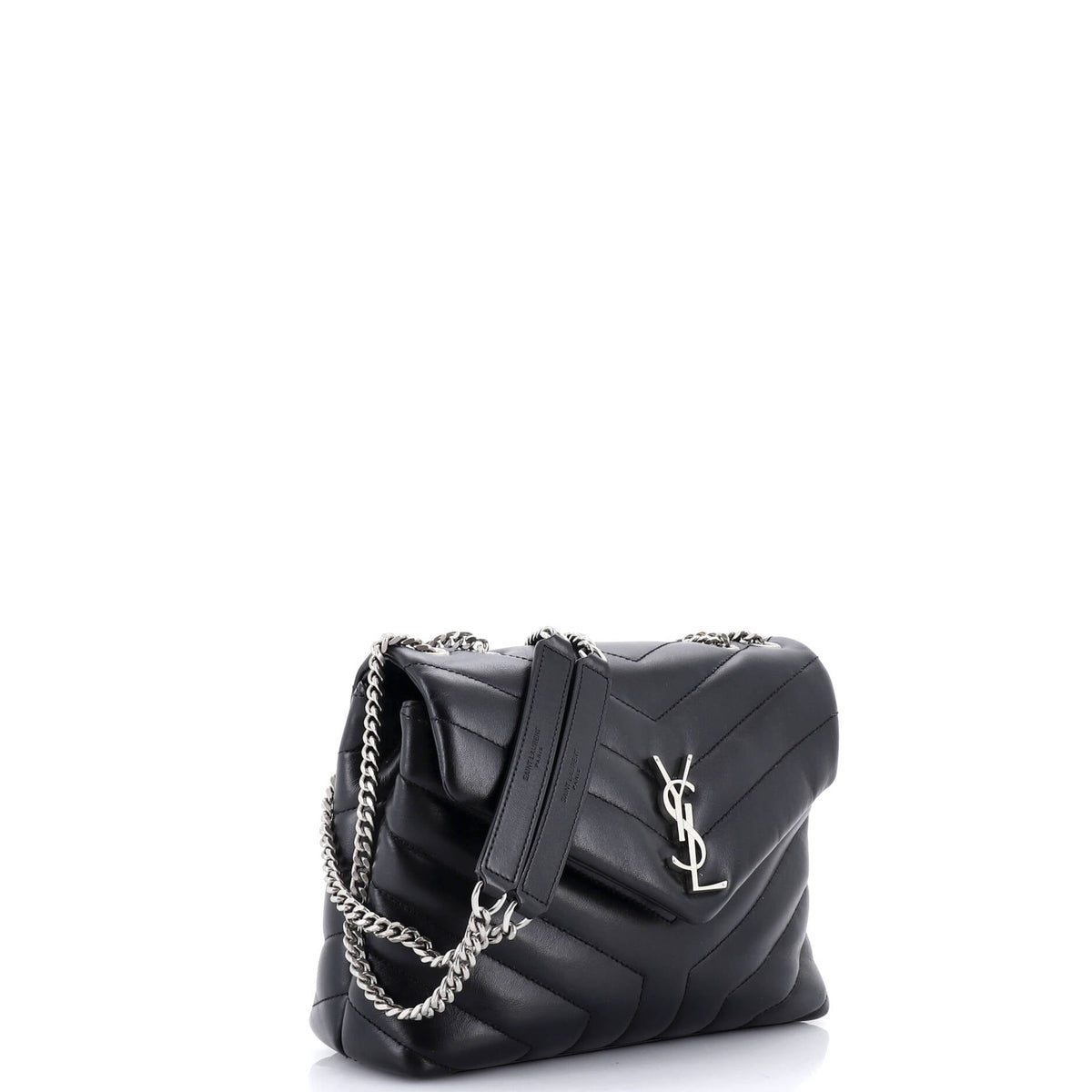 Loulou Shoulder Bag Matelasse Chevron Leather Small