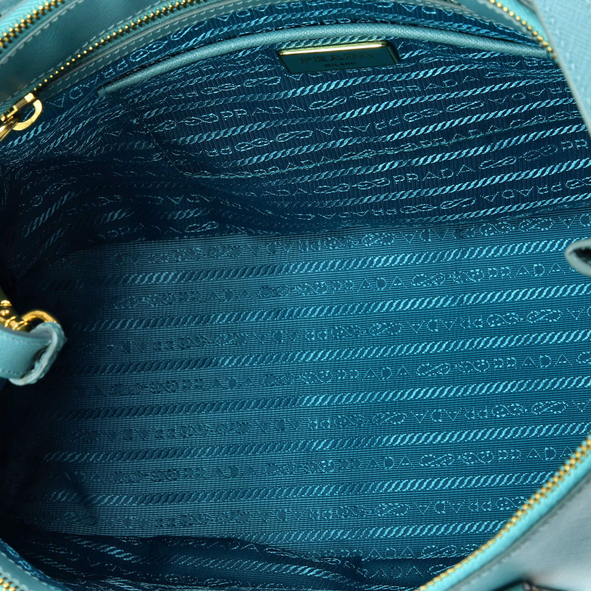 Double Zip Lux Tote Saffiano Leather Medium