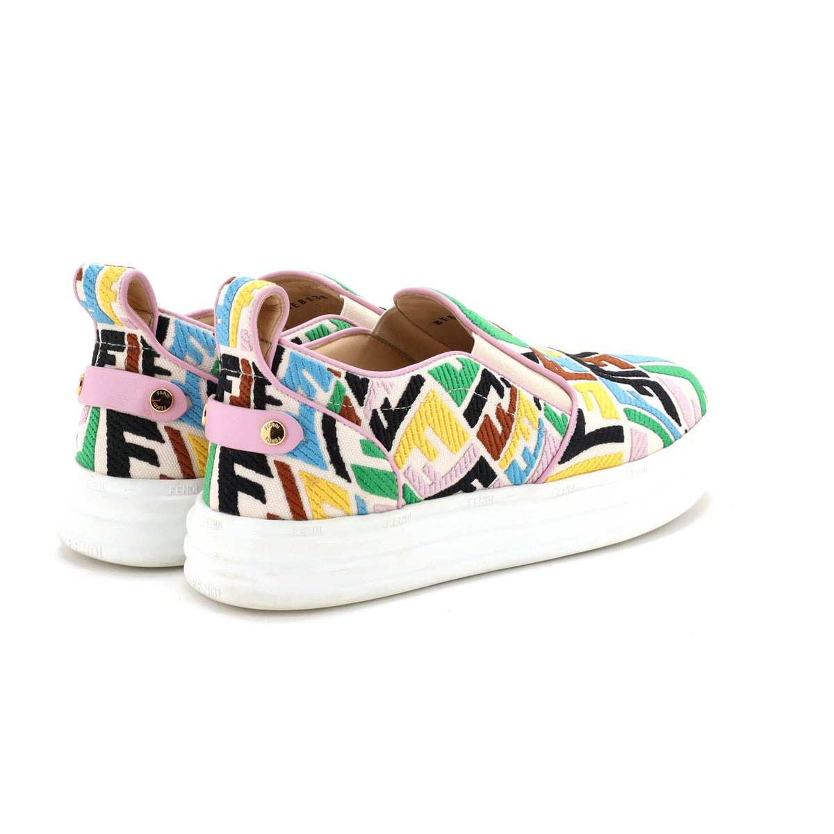 Women's Fendi Rise Slip-On Sneakers Vertigo Zucca Cotton