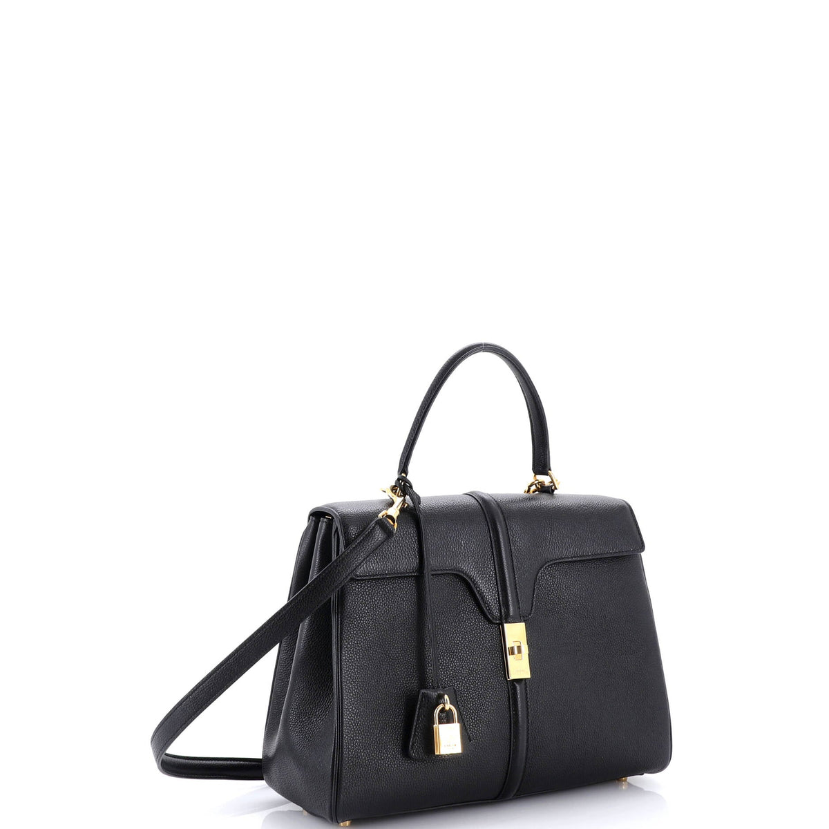 16 Top Handle Bag Grained Calfskin Medium