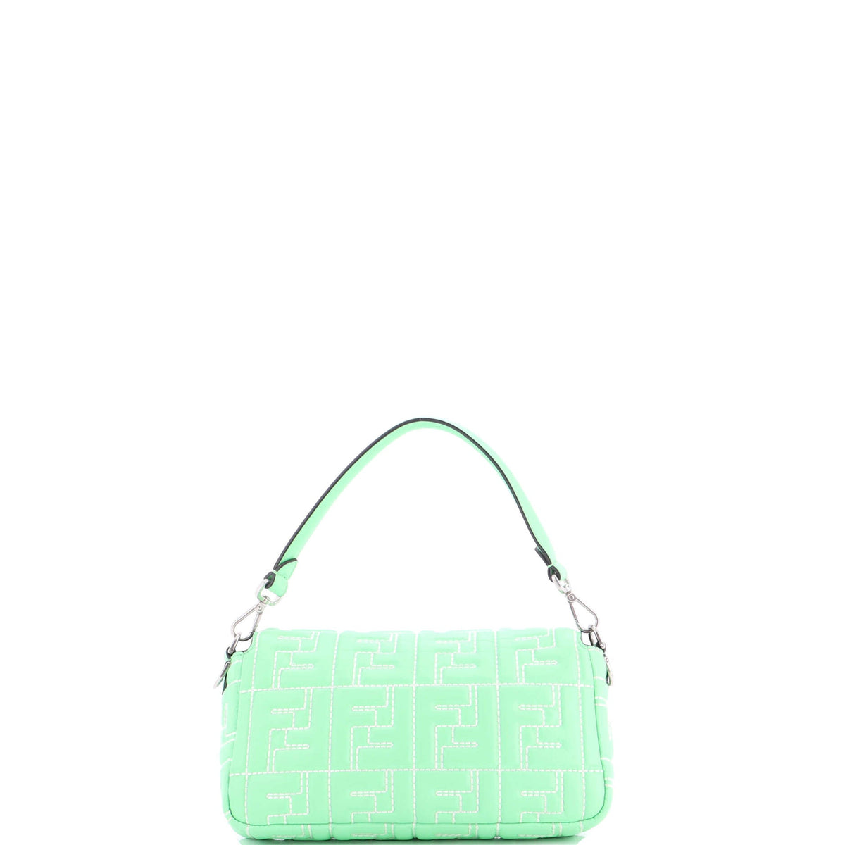 Baguette NM Bag Zucca Stitched Embossed Leather Medium