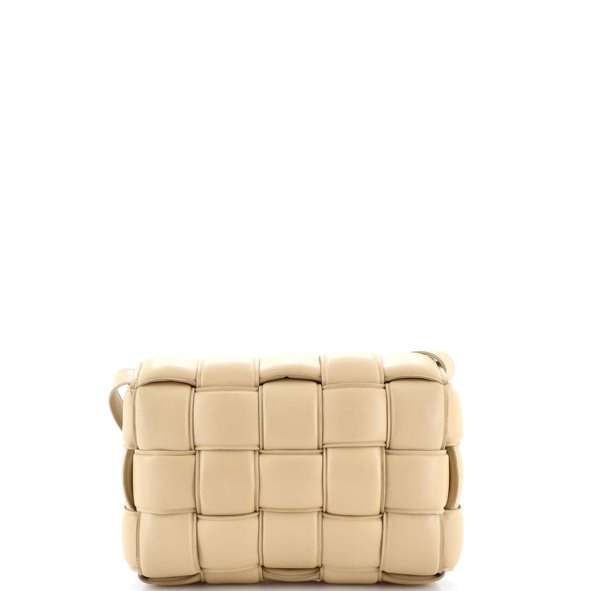 Cassette Crossbody Bag Padded Maxi Intrecciato Leather
