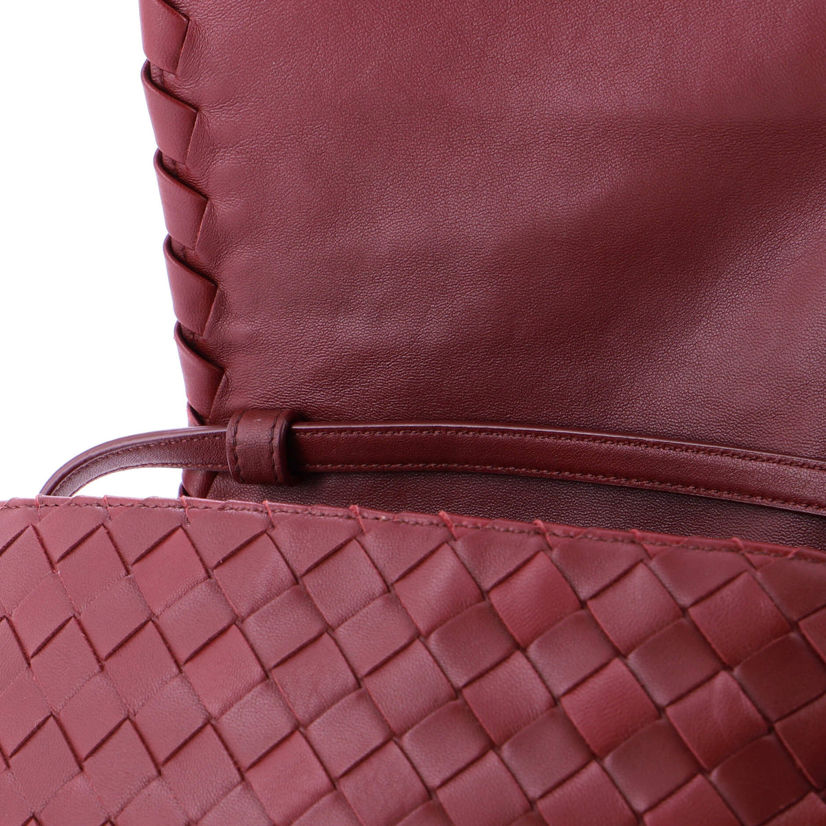 Convertible Flap Shoulder Bag Intrecciato Nappa Small