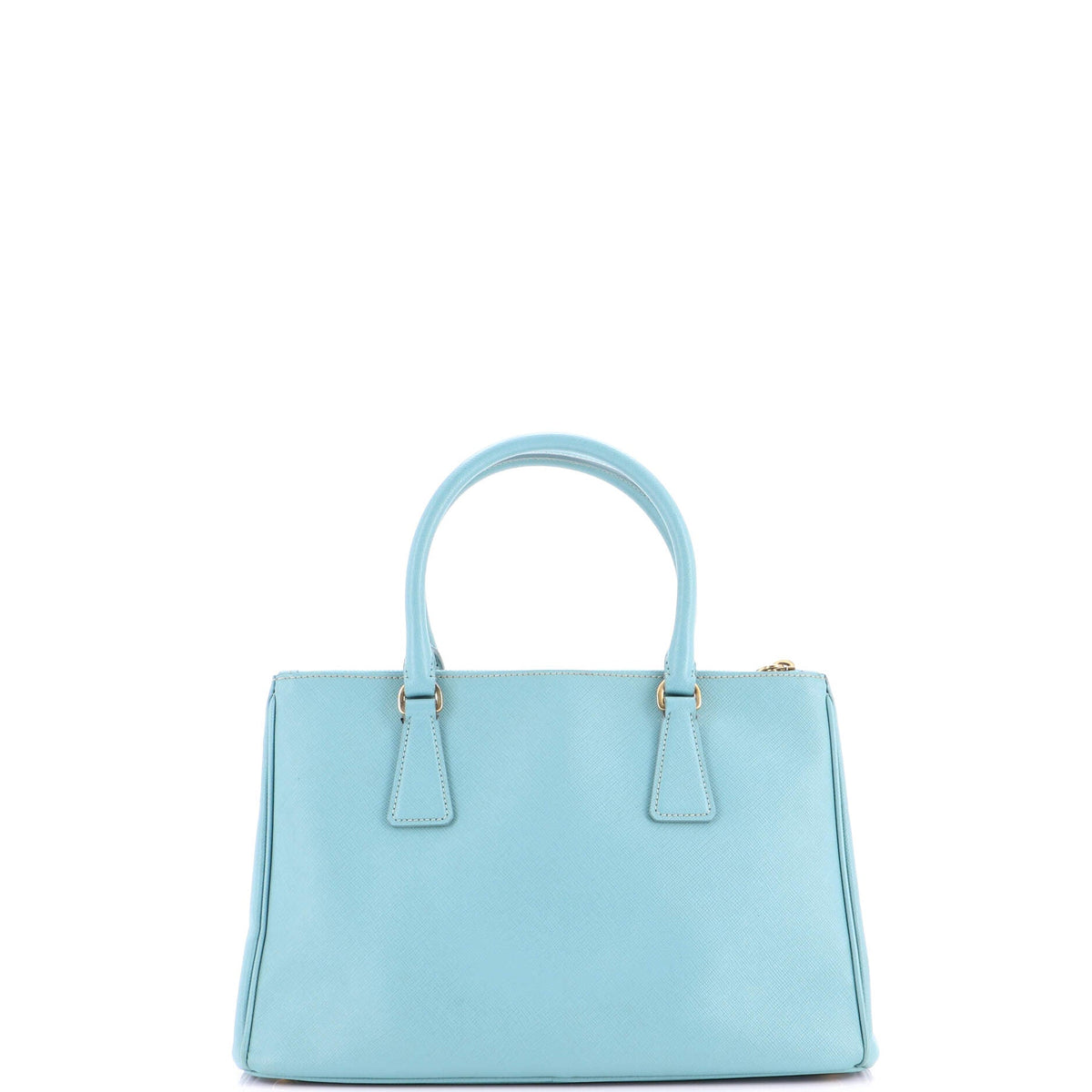 Double Zip Lux Tote Saffiano Leather Small