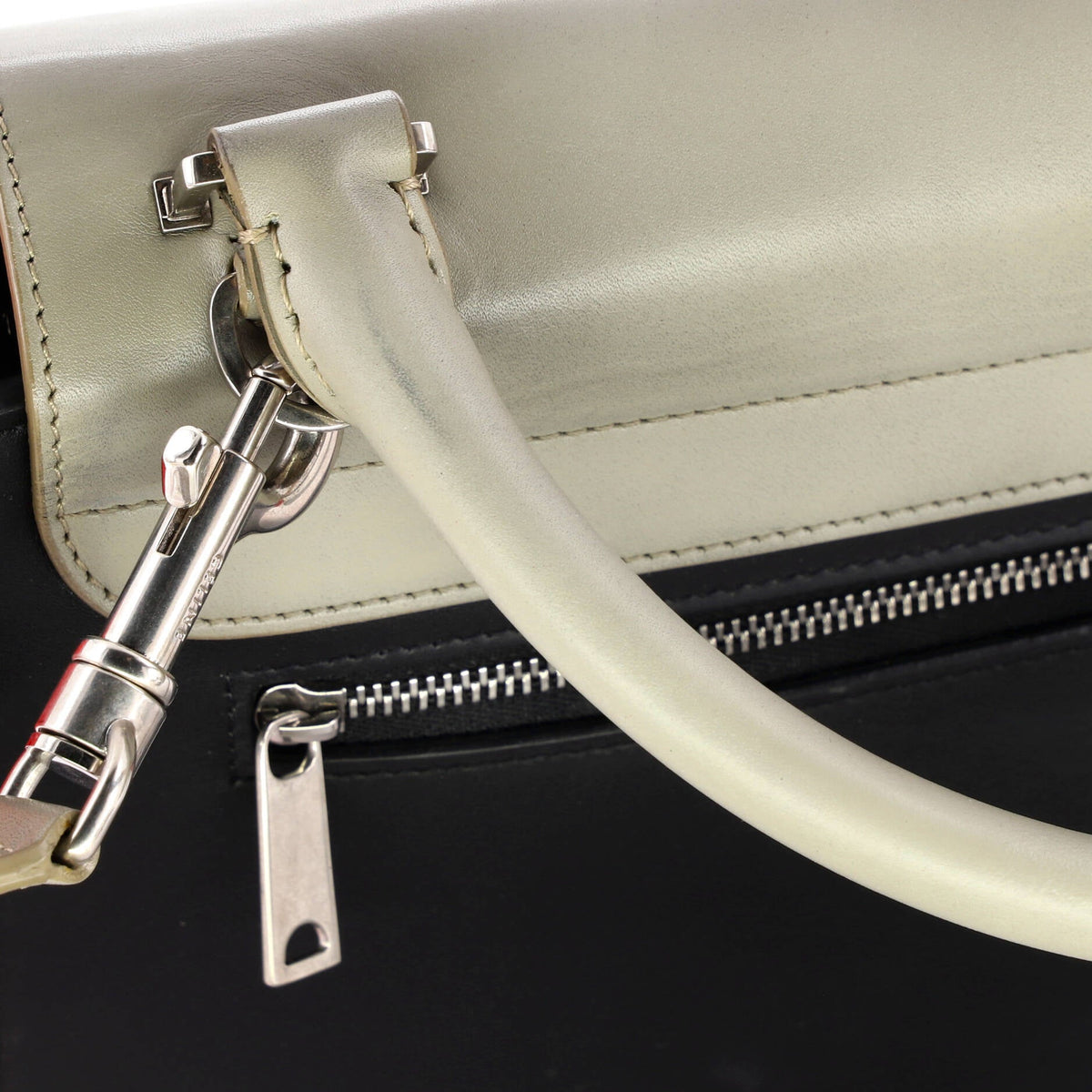 Tricolor Trapeze Bag Leather Small