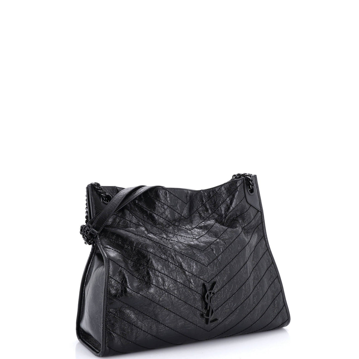 Niki Shopping Tote Matelasse Chevron Leather Large