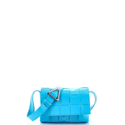 Cassette Crossbody Bag Maxi Intrecciato Leather Small