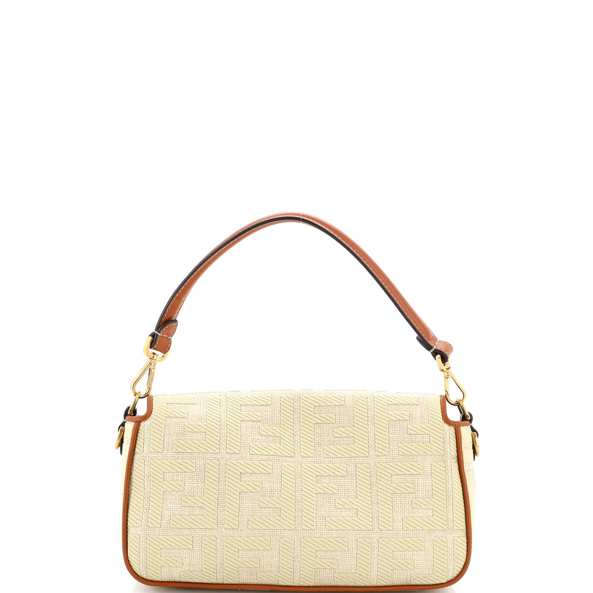Baguette NM Bag Zucca Embroidered Raffia Medium