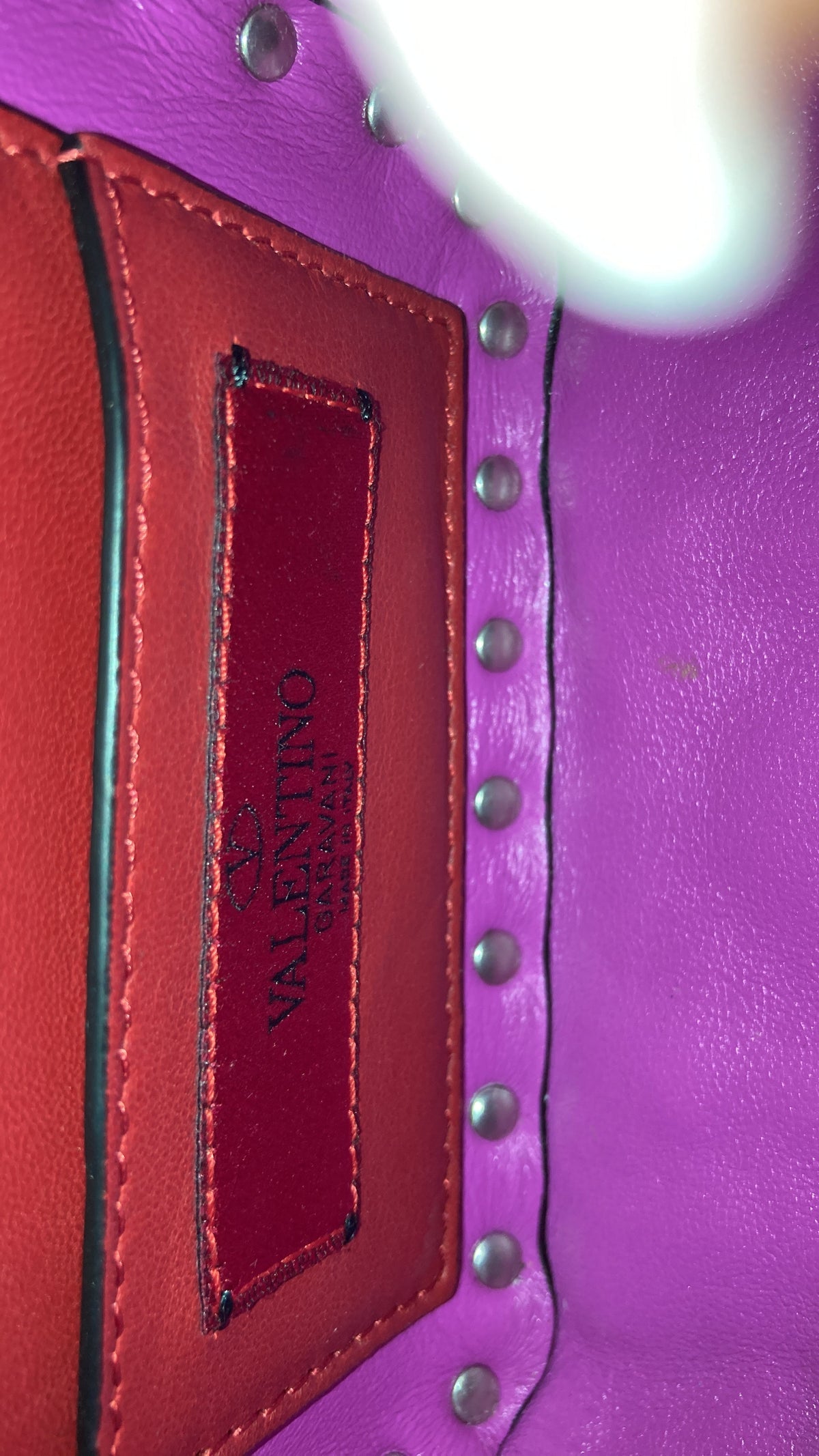 Rockstud Spike Flap Bag Quilted Patent Micro