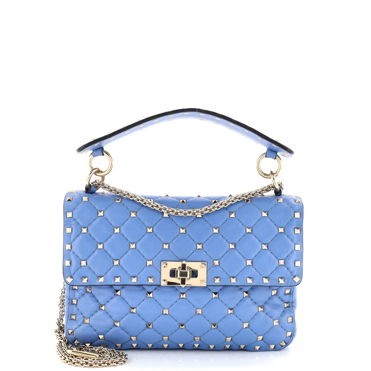 Rockstud Spike Flap Bag Quilted Leather Medium