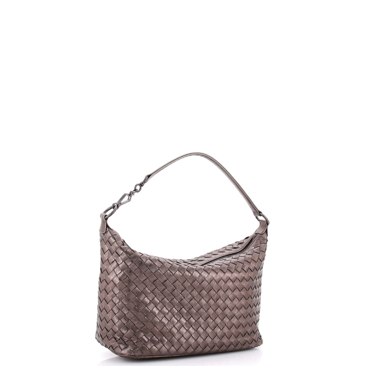 Zip Hobo Intrecciato Nappa Small