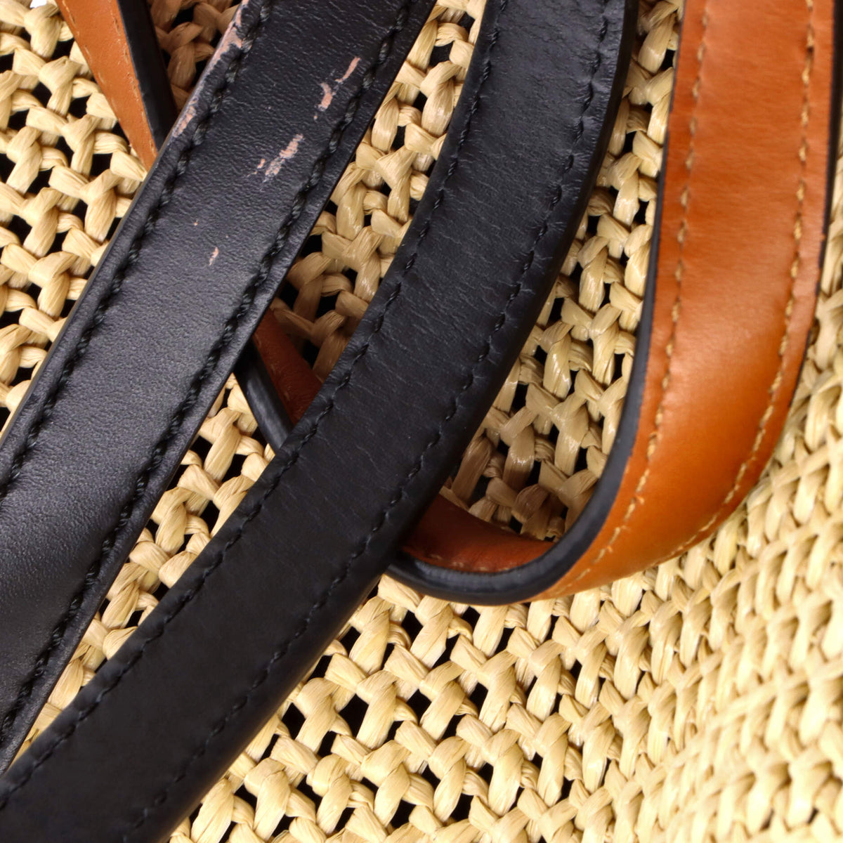 Peekaboo X-Tote Raffia Medium