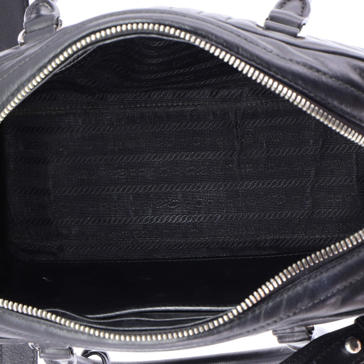Bowling Bag Diagramme Quilted Leather Medium