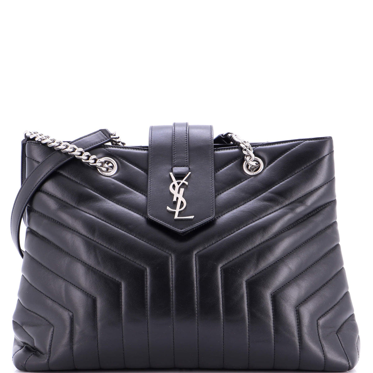 LouLou Tote Matelasse Chevron Leather Large