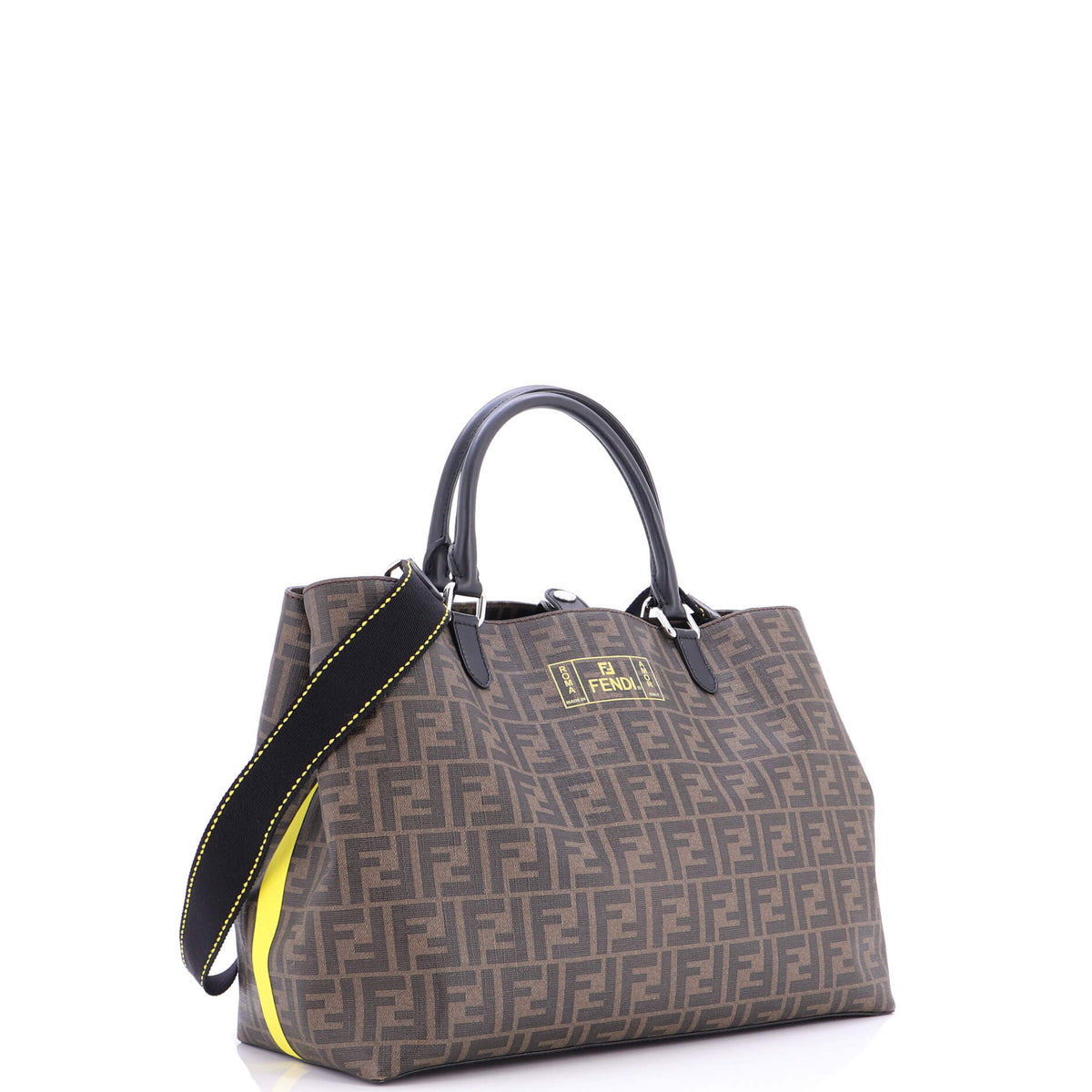 Convertible Shopping Tote Zucca Coated Canvas East West