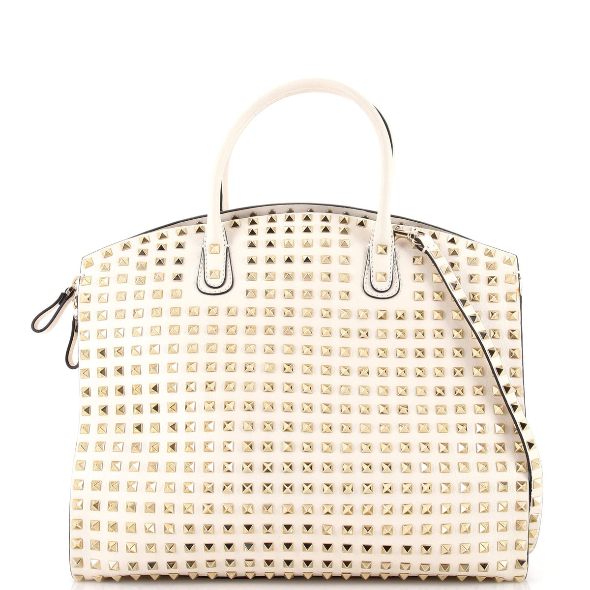 Rockstud Convertible Dome Tote Full Studded Leather