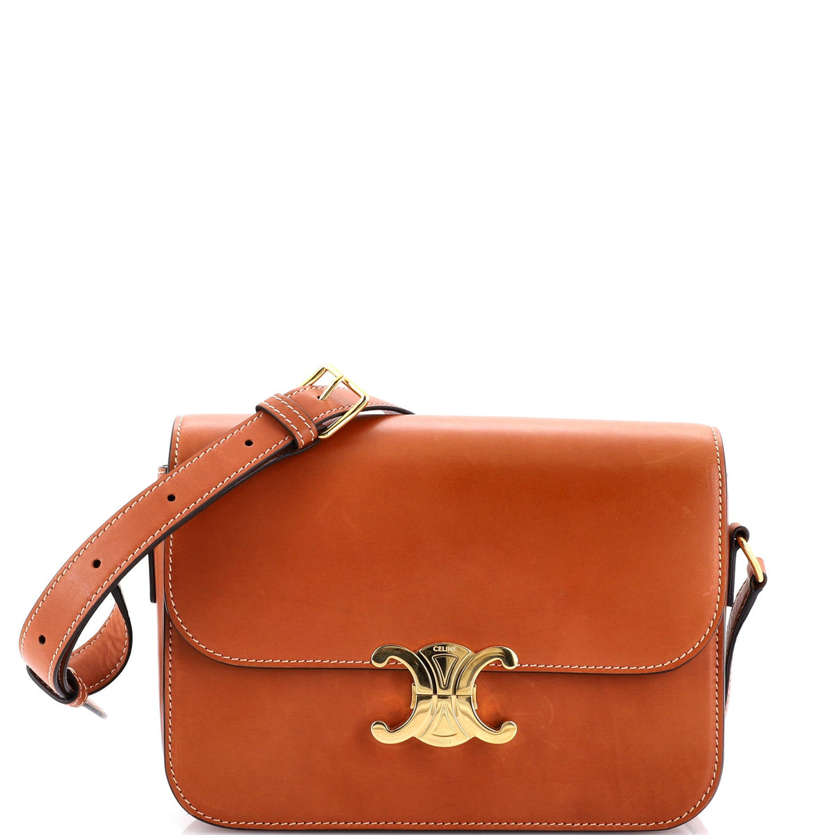 Triomphe Shoulder Bag Smooth Calfskin Medium