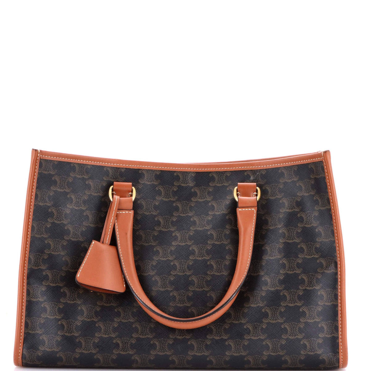 Horizontal Cabas Tote Triomphe Coated Canvas Mini