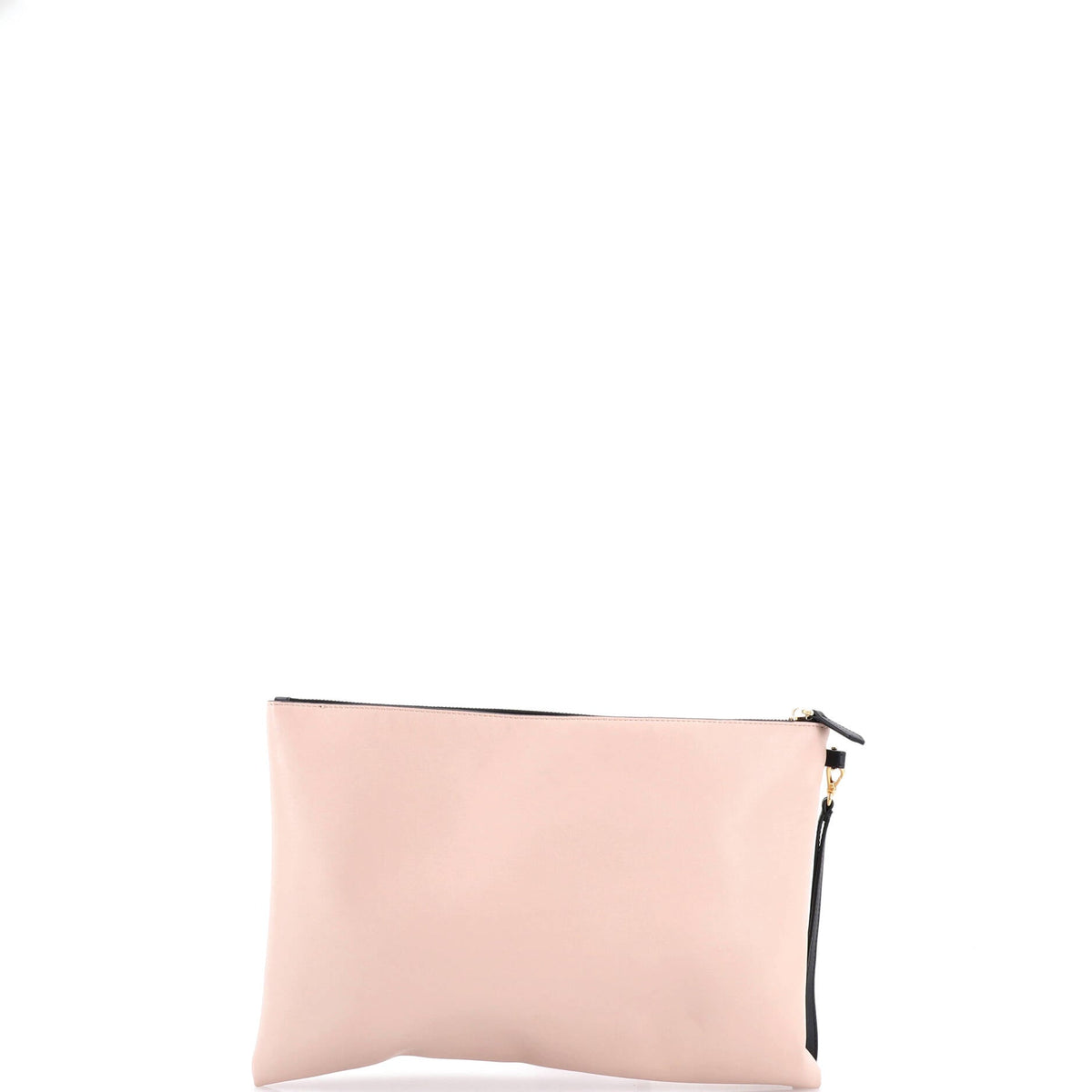 Logo Wristlet Clutch Printed Leather Large