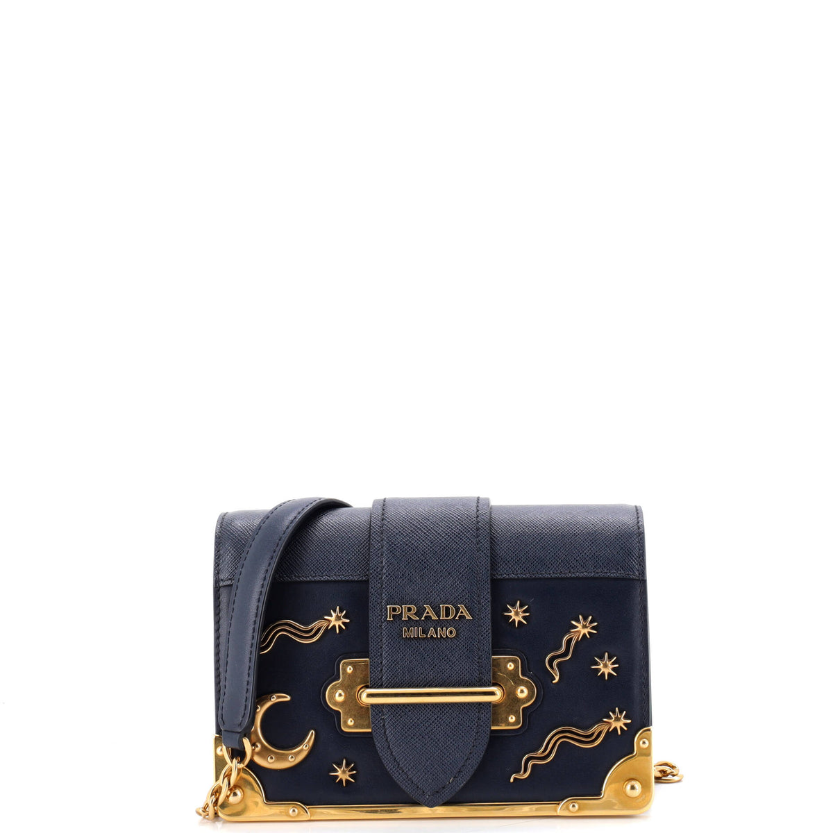 Cahier Crossbody Bag Embellished Leather Small
