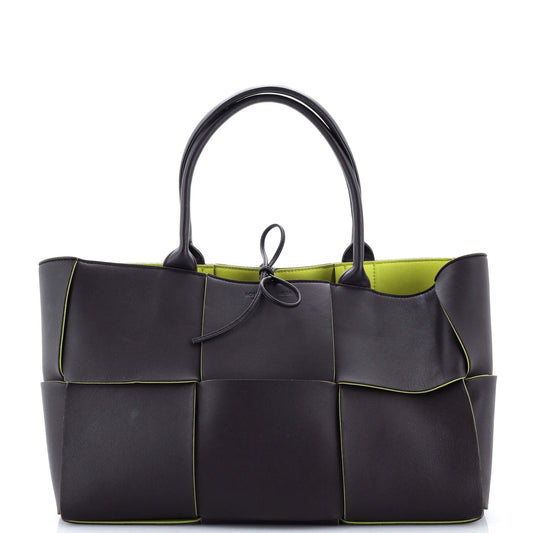 Arco Tote Maxi Intrecciato Leather Medium