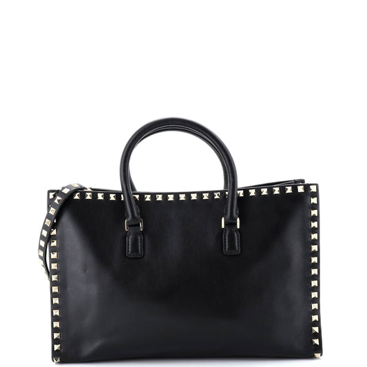 Rockstud Convertible Tote Leather Medium
