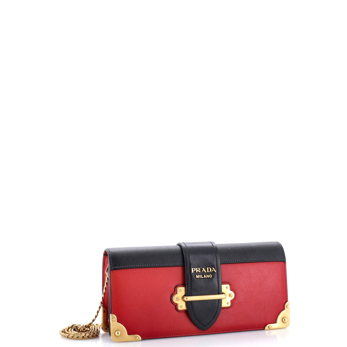 Cahier Chain Clutch City Calf and Saffiano