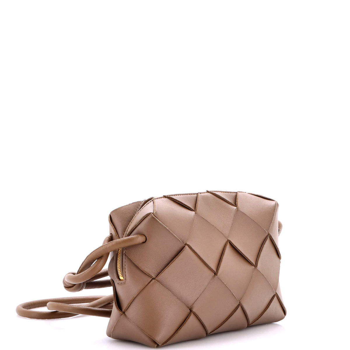 Cassette Camera Crossbody Bag Maxi Intrecciato Leather Small