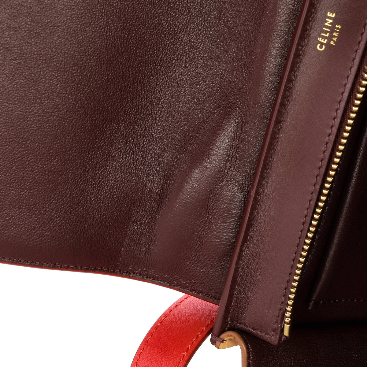 Tricolor Trapeze Bag Leather Small