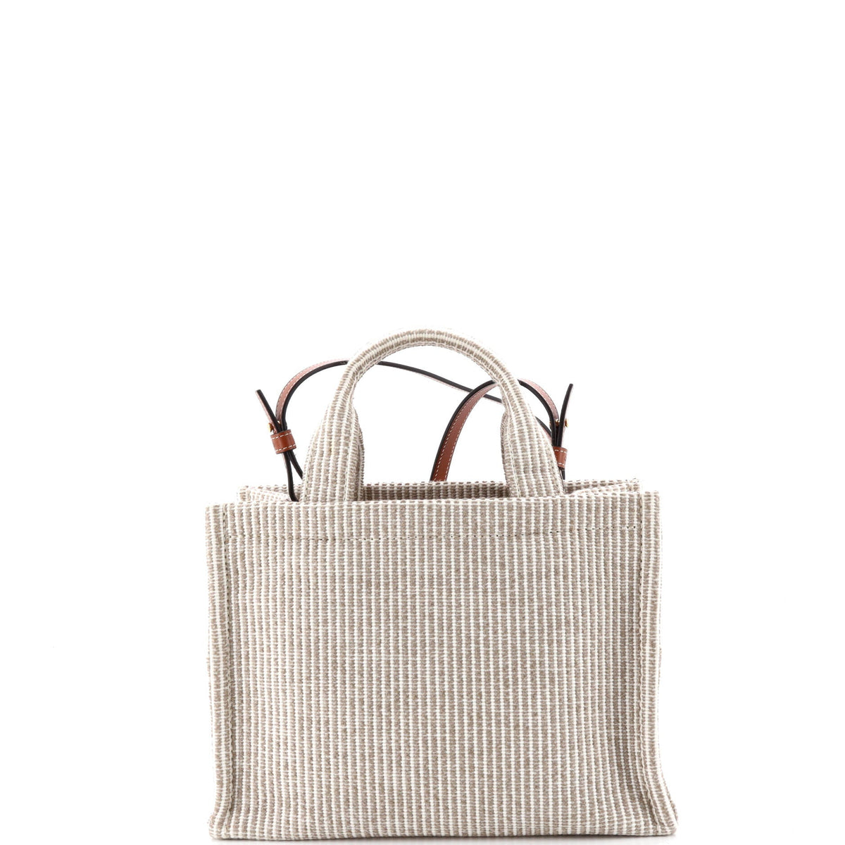 Cabas Thais Tote Triomphe Striped Textile Small