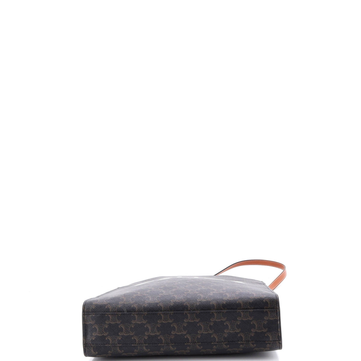Vertical Cabas Tote Triomphe Coated Canvas Small