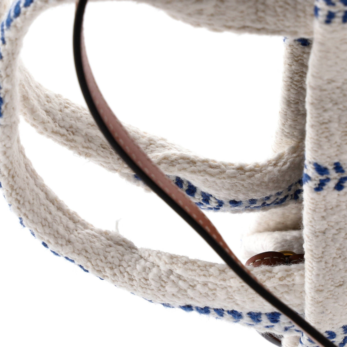 Cabas Thais Tote Triomphe Striped Textile Small
