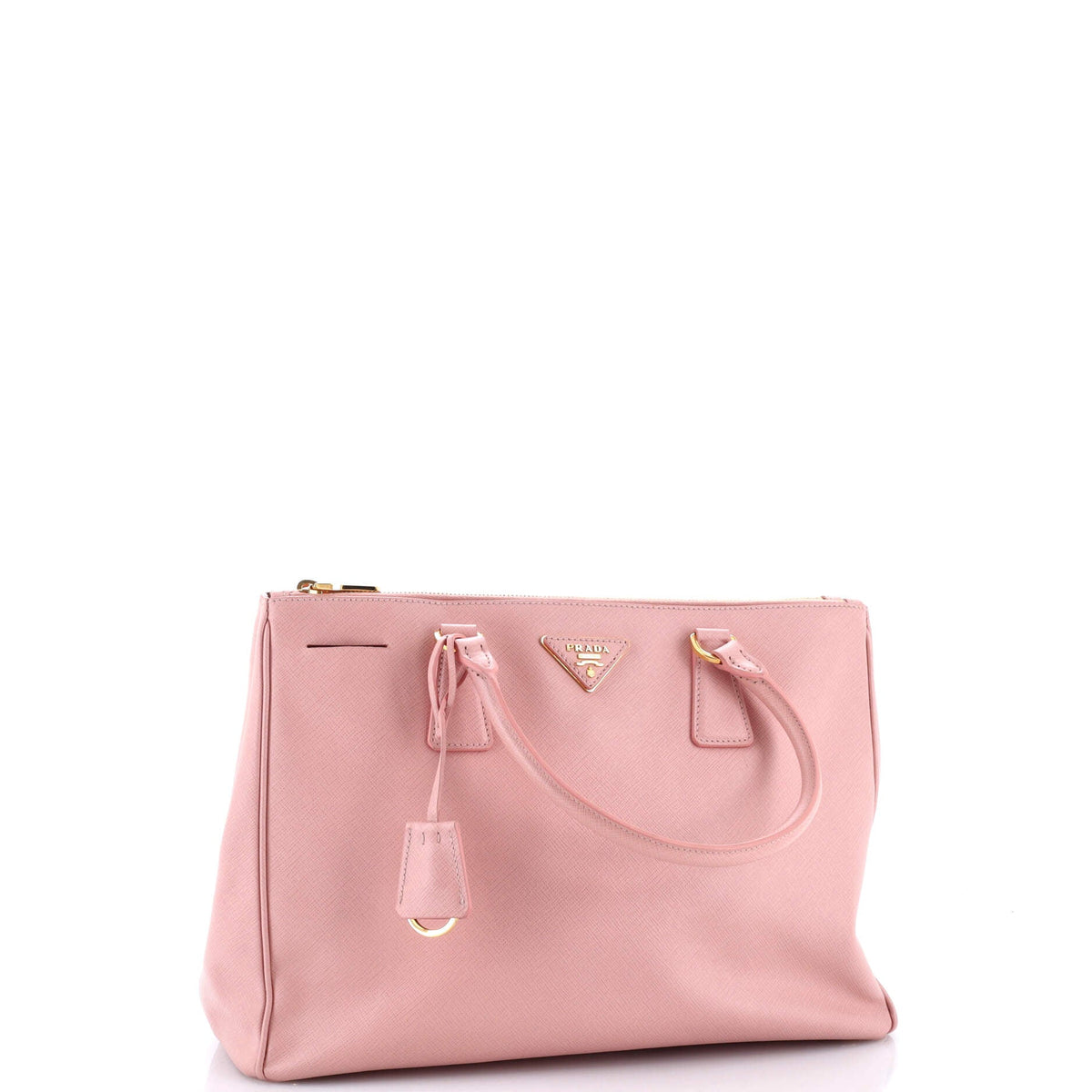 Double Zip Lux Tote Saffiano Leather Medium
